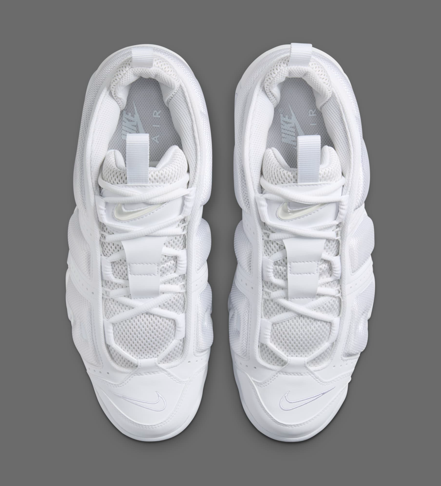 Official Images Nike Air More Uptempo Low Triple White House of Heat